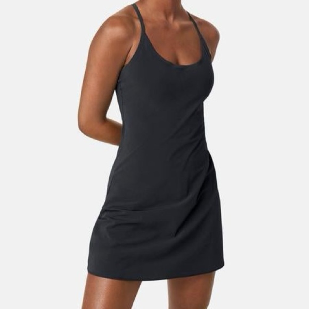 Black outdoor voices exercise dress XS og model